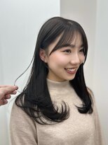 レイヤー/顔まわりカット/くびれヘア/前髪/小顔/韓国/髪質改善