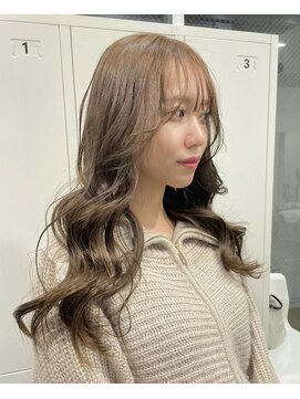 ジーナ オモテサンドウ(XENA) ケアブリーチ×ケアカラー×ハニーベージュ（表参道）