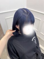 リルミー(Lilme) ブリーチ必須!ツヤ髪ネイビーブルー*新井