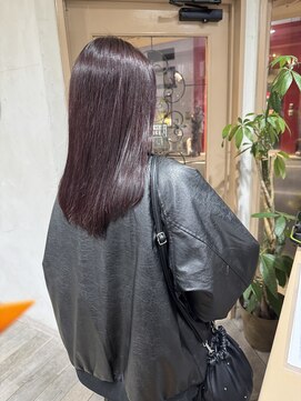 カーム(calm) 黒髪/ボブルフ/ネビージュ/小顔/ワンレン/髪質改善/前髪