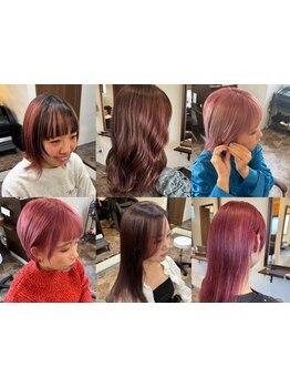 “オーダー殺到！！冬のピンクカラー”がトレンド！ケアブリーチでダメージレスなヘアに◎当日予約OK