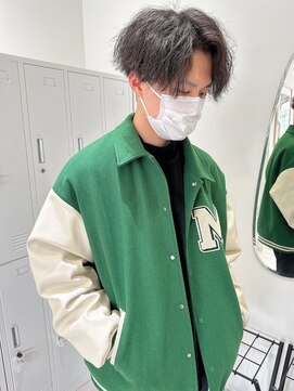 ジーナ 天神(Zina) センターパートツイスト【メンズサロンZina 天神】