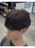 シースルーニュアンス毛流れパーマ