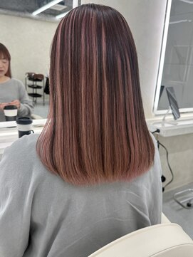 サンドレオ 新宿店(sand Leo) ミディアムレイヤーカット/髪質改善/韓国/前髪/新宿/ブリーチ