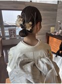 ヘアセット タイトお団子◎大人上品な和装美人