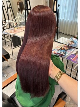 フォルテ 榛原パームス店 大人ガーリーダークアッシュ似合わせカットミディアムレイヤー