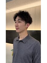 エスケイブ(S/CAVE)&nbsp;【朝の時短パーマ】無造作かきあげツイストパーマ