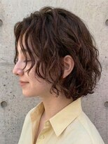 トゥルートラスト 和戸店(True Trust)&nbsp;ナチュラルレイヤーボブ×モカブラウン×パーマスタイルUP