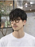無造作ショートパーマ