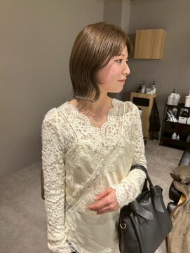 ジュベ(juve.) 大分ショートボブ顔周りレイヤーカット髪質改善カラー