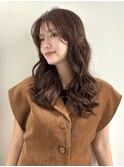 ミルクティーベージュ/レイヤーボブ/韓国巻き/顔周りカット/銀座