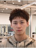 今流行りの無造作刈り上げないツイストスパイラルショートパーマ