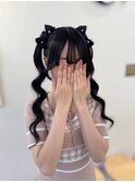 【梅田ヘアセット】リボンツインテール