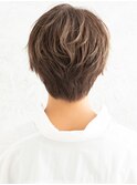 ゆるふわエアリー毛束感無造作ヘルシーマッシュベリーショート
