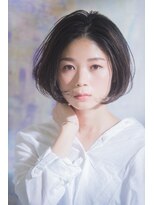 ヴァンクシー バイ ルナ(VANKCY by Luna)&nbsp;抜け感あり！な小顔ボブ☆簡単 アッシュ グレー 透明感 時短 楽