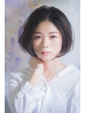 ヴァンクシー バイ ルナ(VANKCY by Luna) 抜け感あり！な小顔ボブ☆簡単 アッシュ グレー 透明感 時短 楽