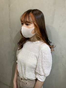 モノ アンド イニ(Mono & inni) 大人気！フェイスフレーミングカラー オレンジ