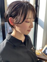 ヌード(NUDE)&nbsp;「NUDE」#フェザーバング ピンクブラウン マッシュヘア