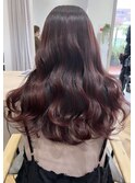 髪質改善×ピンクブラウン
