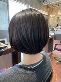 大人可愛いヘルシーミディアムスタイル大人ボブ30代40代50代ボブ
