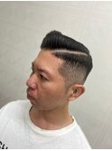フェードスタイル　サイドパート