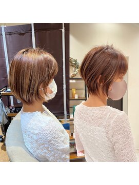 バンプ ギンザ(BUMP GINZA) 30代40代50代絶壁解消前髪あり小顔前下がりショートボブ