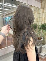 パークレーン アイス イヴェン(park lane ICI yeven)&nbsp;ブリーチなしダブルカラー オリーブベージュ くすみ アッシュ 夏