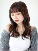 透け感たっぷりワンカラーでできるやわらかブラウンカラー