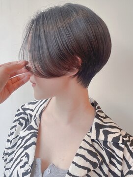 モリオフロムロンドン 原宿本店(morio from London) 【morio 原宿】大人可愛い　ハンサムショート　グレージュ