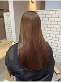【ダメージレス矯正】ブリーチ毛×手触りなめらかロング