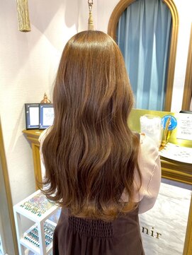 ロンドリゼル 札幌(Lond RiseL) ミディアムレイヤーカット/マロンベージュ/顔周り/前髪/札幌