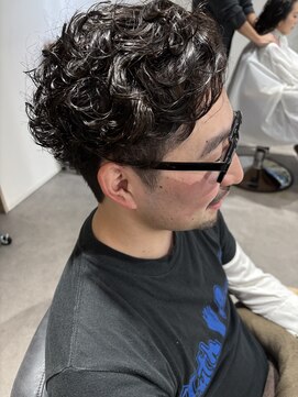 【刈り上げ&スパイラルパーマ】