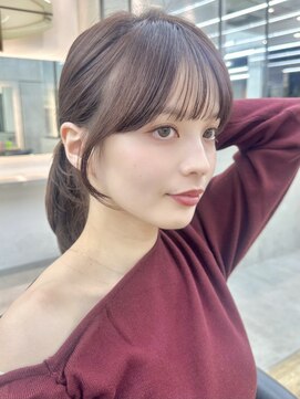 ロンドシエル 横浜(Lond ciel) オリーブグレー/レイヤーカット/黒髪/マロンベージュ/横浜