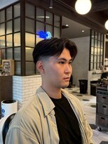 バーバーブロス 長堀店(BARBER BROS)&nbsp;【BarBerBROS】フェード　バーバーヘア　アップバングパーマ