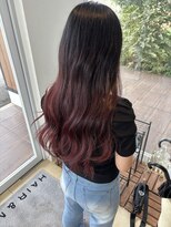 アース 天童店(HAIR&MAKE EARTH)&nbsp;ロングレイヤーエンドカラー