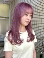 ロジェ(loje)&nbsp;20代30代40代 ピンクパープル/ハイトーンカラー/ハッシュカット