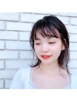 オーガニック アトリエ 大宮(organic+atelier)&nbsp;エヌドットで艶仕上げオーガニックカラーのインナーカラー