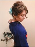 【BLUEFAIRY】大人女性着付＋セット＋メイク