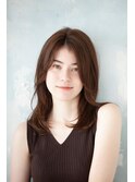 ナチュラルミディアム×艶髪×大人ミディアム 20代30代40代