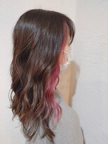 ローグ ヘアー 金町店(Rogue HAIR) ローグ金町(TAKA)大人かわいいテラコッタピンクインナーカラー