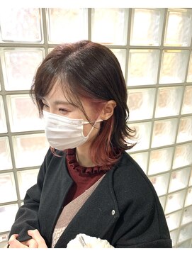 マドラス(MADRAS) インナーカラー×ピンク