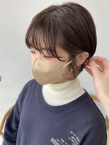 ヘアー アイス 御器所本店(HAIR ICI)&nbsp;ショートボブ×ナチュラルインナーカラー