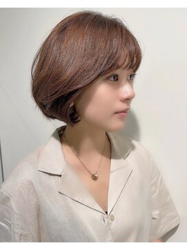 オリジンアド(ORIGIN+) 大人丸みショート/milk tea beige