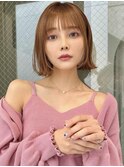 外ハネボブ 顔周りレイヤー くびれボブ