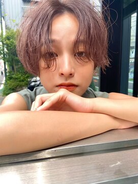 ロット 横浜(lot) ハンサムショート/くびれヘア/ピンクアッシュ[横浜駅]