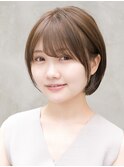 20代30代40代◎小顔ショートボブグレージュカラー新宿代々木
