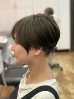 フレンズ 環状通東店(friend's)&nbsp;ミントブルーベージュ×刈り上げショートヘアー　８