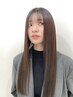 前髪ストレート+全体カット ¥7,700