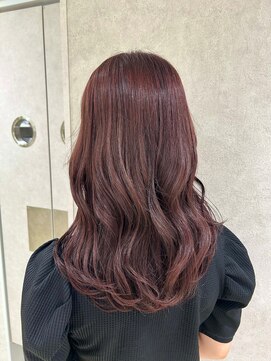 アッシュ 高幡不動店(Ash) 韓国ヘアブリーチなしダブルカラーラベンダーピンク
