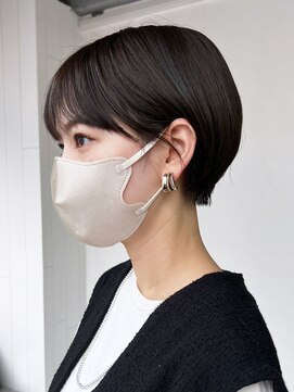 アイティーバイアルバム 八王子店(IT by ALBUM) 大人ショート_グレーベージュレイヤーロング前髪パーマ_ba463603